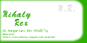 mihaly rex business card